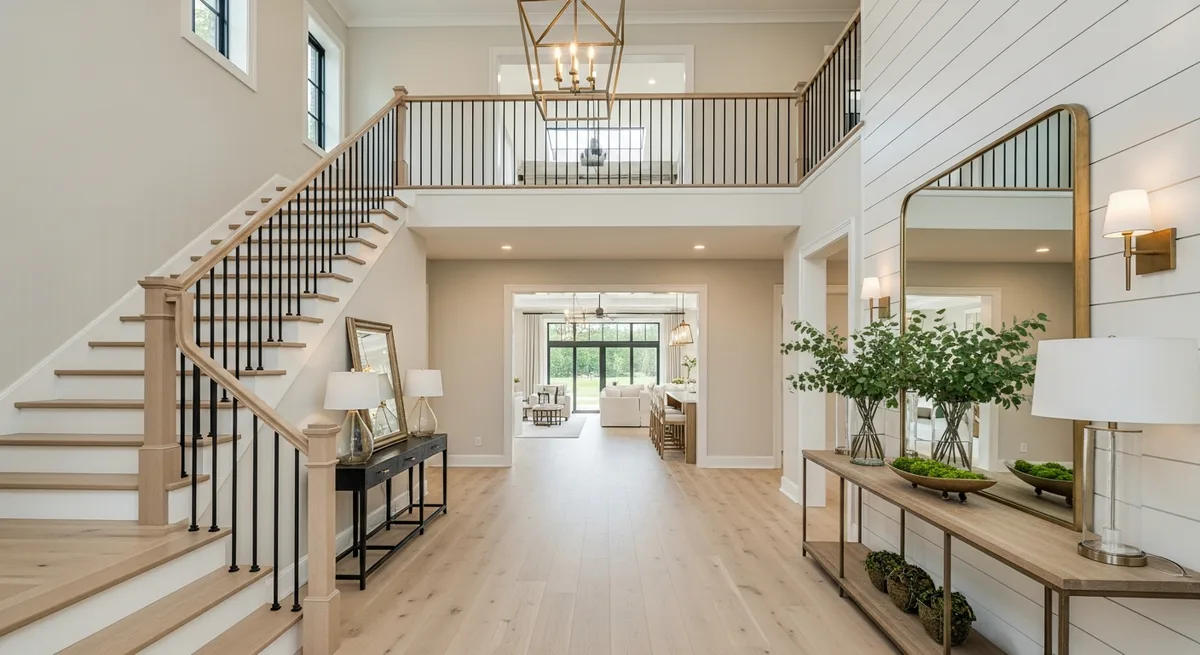 AI design concept — Grand Foyer, Vienna Modern Farmhouse
