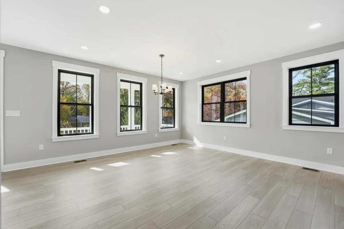 Window-lined gathering space