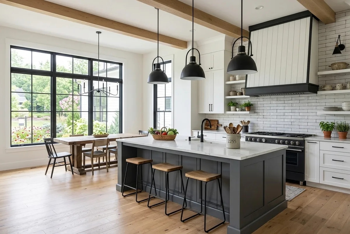 Chef's kitchen in Silver Run, a Trophy custom home in Bethesda, MD — cabinetry, appliances, and finishes coordinated during pre-construction planning